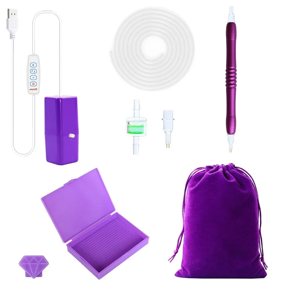New Electric Vacuum Diamond Painting Pen Kits USB Powered Diamond Painting Suction Device for 5D Diamond Painting Tool