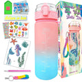 DIY Water Bottle Craft Kit for Kids, Decorative Painting Art Set, Creative Handmade Toys Birthday Gift for Girls