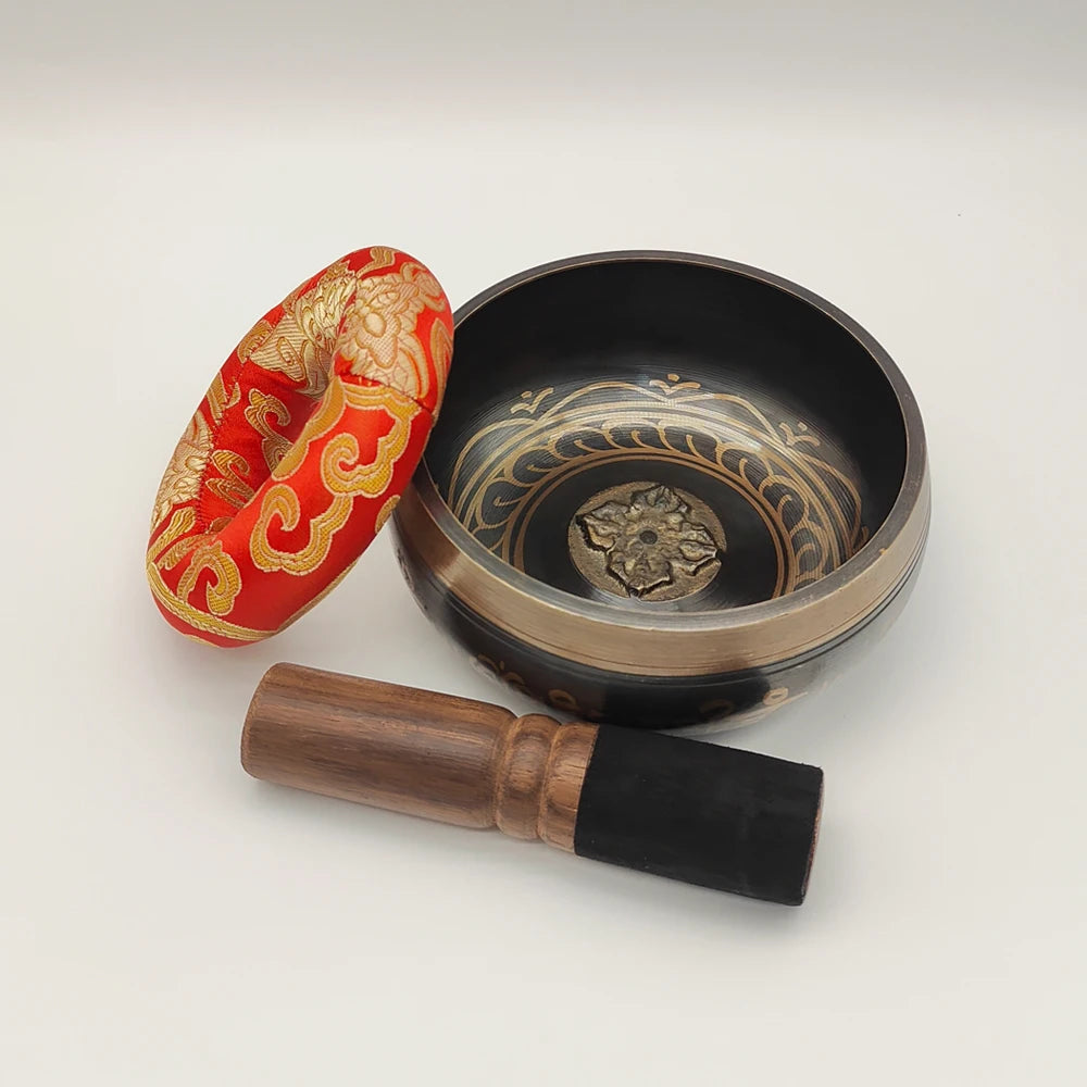 Tibetan Copper Singing Bowl Set