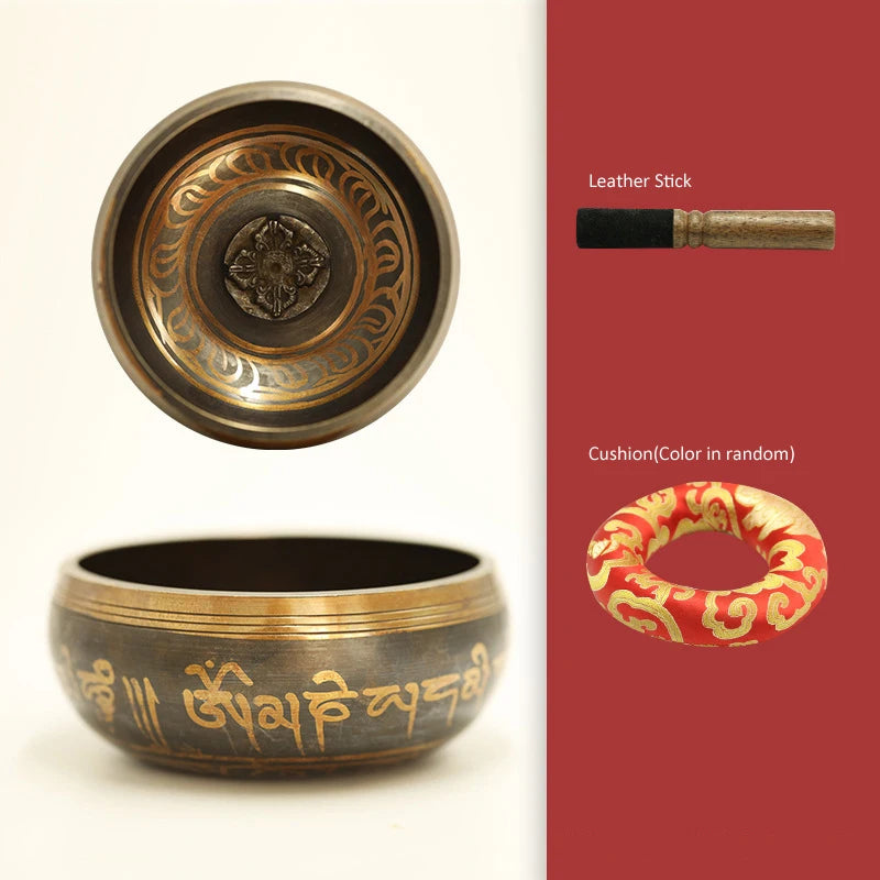 Tibetan Copper Singing Bowl Set