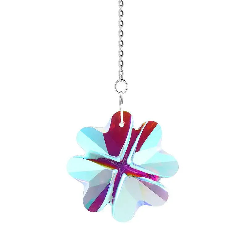 Rainbow Crystal Wind Chime Window Hanging Bell Glass Pendant Sun Catcher Christmas Decoration Home Decoration Garden Decoration