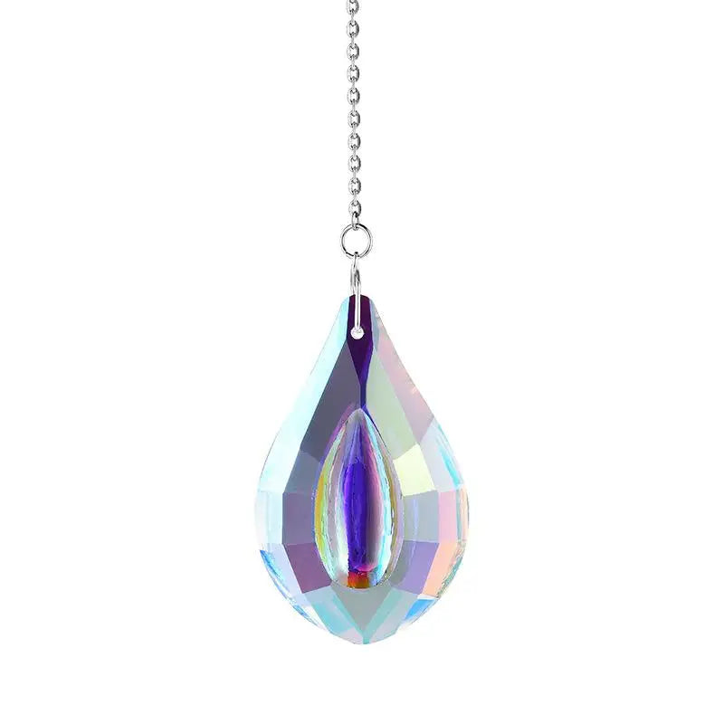 Rainbow Crystal Wind Chime Window Hanging Bell Glass Pendant Sun Catcher Christmas Decoration Home Decoration Garden Decoration