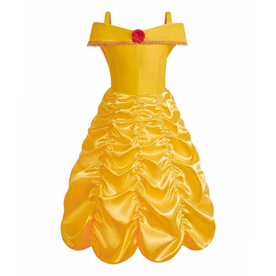 Girls Halloween Belle Dresses Girl Snow White Dress Kids Christmas Carnival Cosplay Clothes Children Princess Costumes
