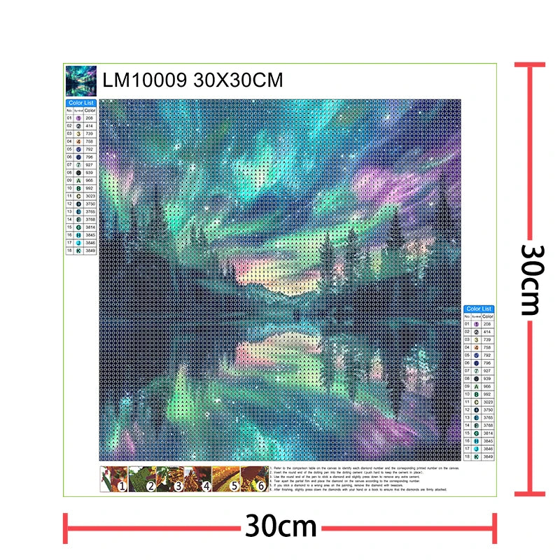 Diamond Art Painting Kits Embroidery Full Crystal Mosaic 5D Diy Diamond Paintings Kits New 2025 Accessories 30x30 cm Wall Art